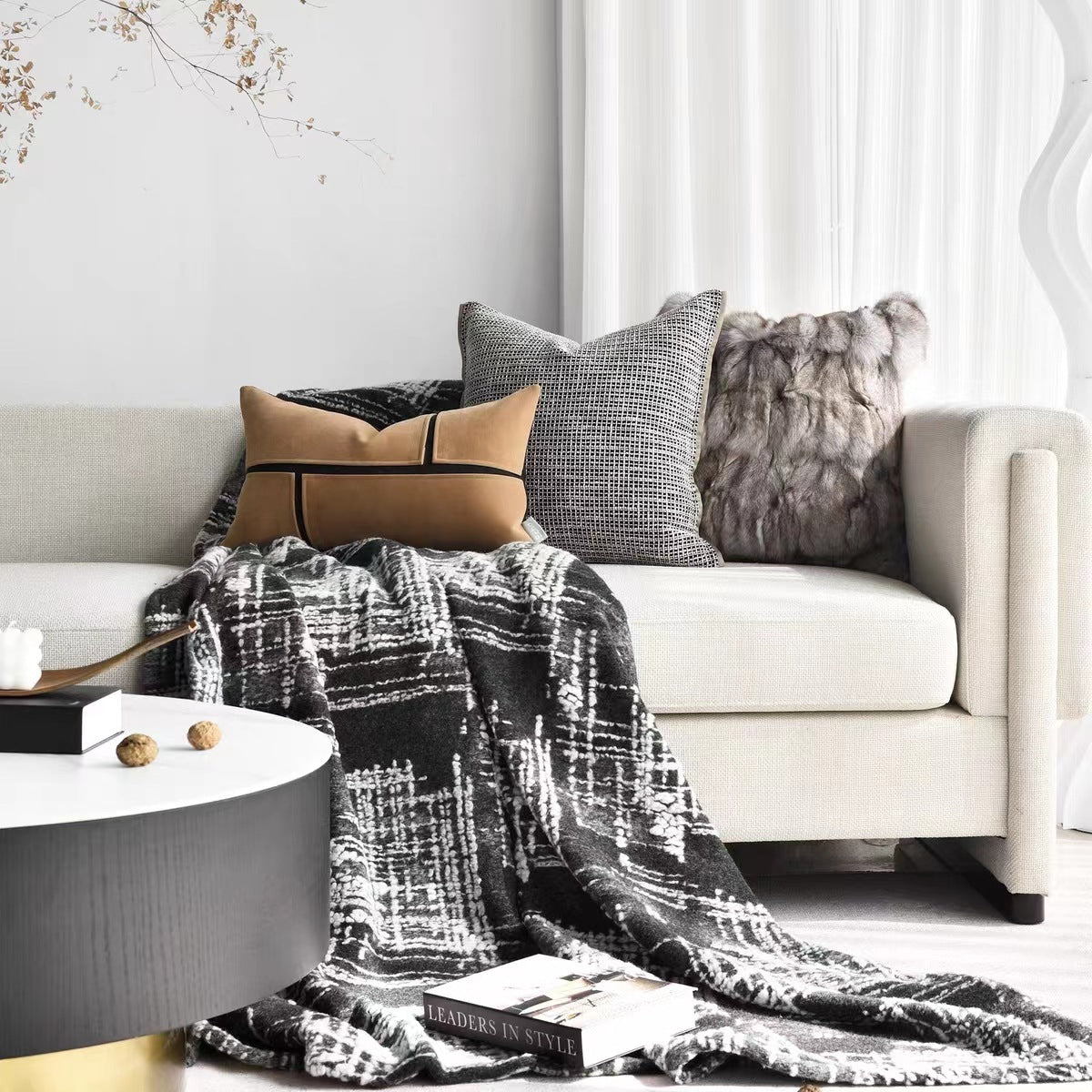 Model Room Tailstock Towel and Couch Cover